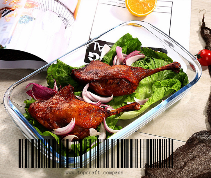 1升 高硼硅长方烤盘