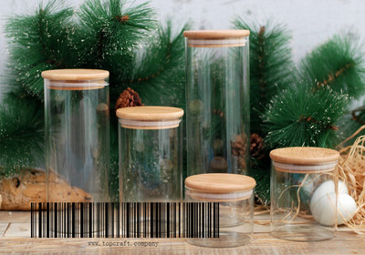 84高硼硅直管瓶配竹盖