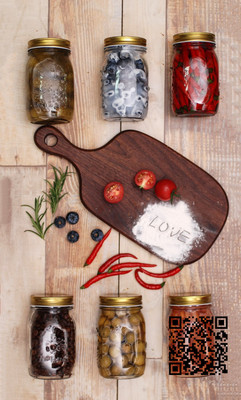 500ml雕花果酱瓶