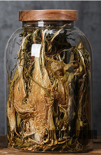 2.8 Ltr. borosilicate glass storage jar with Acacia lid.