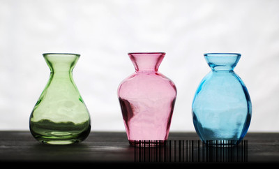 Glass floret bottle.